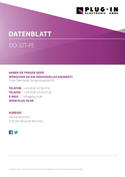 CONTEC DO-32T-PE Digital I/O Board Datasheet - cover page