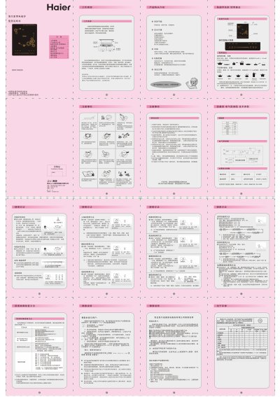 Haier CH2116/03 Induction Cooker User Manual - cover page