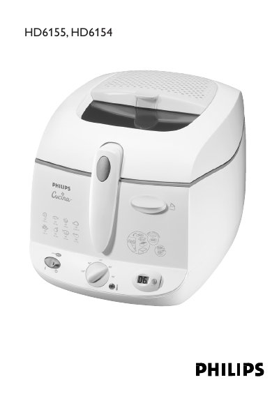 Philips HD6155 HD6154 Fryer User Manual - cover page