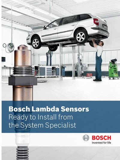 Bosch LSF, LSU, LSU ADV Lambda Sensors Product Leaflet - cover page