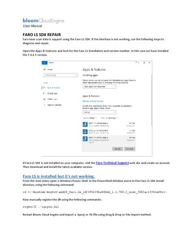 FARO LS SDK User Manual