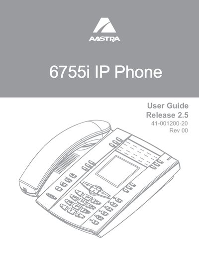 Aastra 66755i IP Phone User Guide - cover page