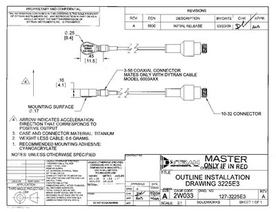 Dytran 3225E3 Accelerometer User Manual - cover page