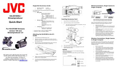 JVC KA-DV300U Quick-Start Guide - cover page