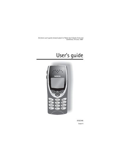 Nokia NSM-3NX User Manual - cover page