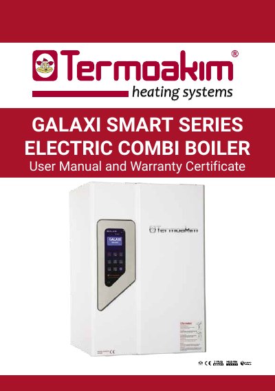 Termoakim GALAXI SMART SERIES Electric Combi Boiler User Manual - cover page