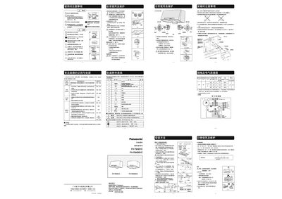Panasonic FV-75HD1C/FV-75HDS1C Range Hood User Manual - cover page