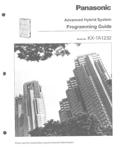 Panasonic KX-TA1232 Advanced Hybrid System Programming Guide - cover page