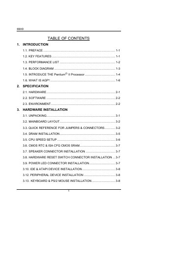 6BXD Motherboard User Manual - cover page