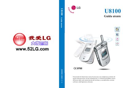 LG U8100 User Manual - cover page