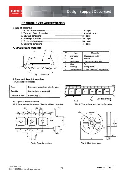 ROHM VBGAxxxV Series Design Support Document - cover page