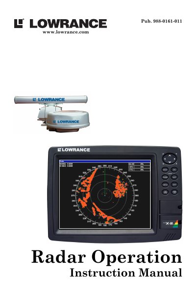 Lowrance RIM 100 Radar Operation Instruction Manual - cover page