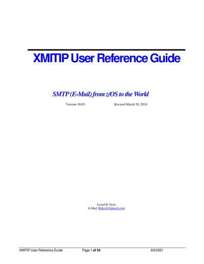 XMITIP User Manual