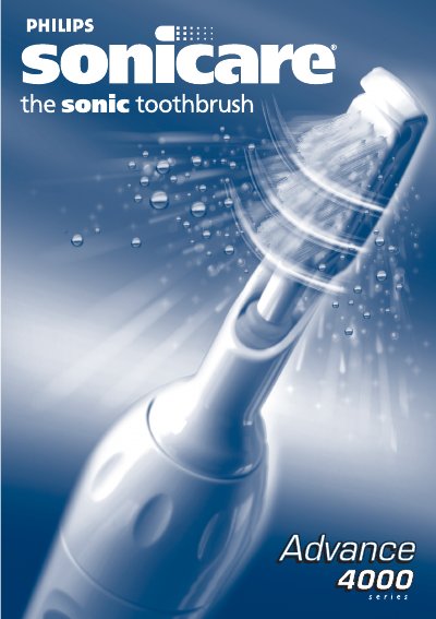 Philips Sonicare 4000 Toothbrush User Manual - cover page