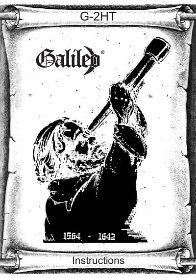 Galileo G-2HT Telescope User Manual - cover page