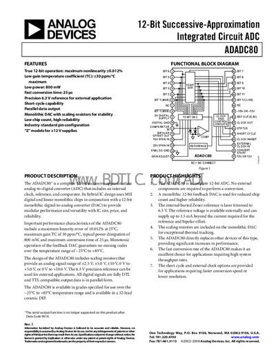 HDS-1250G ADADC80 handbook - cover page