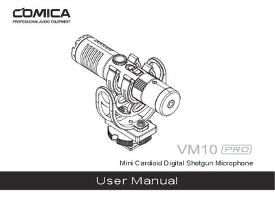 COMICA VM10 PRO Mini Cardioid Digital Shotgun Microphone User Manual