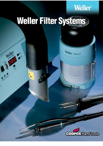 Weller Zero-Smog Filter Systems Product Leaflet - cover page