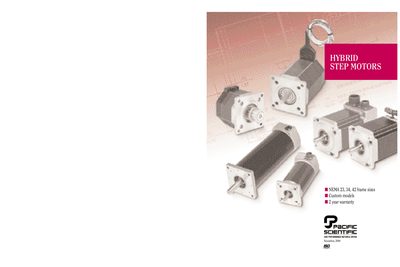 Pacific Scientific Hybrid Step Motors NEMA 23/34/42 Product Catalog - cover page