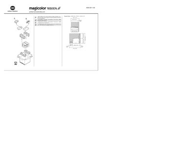 Konica Minolta magicolor 1650EN Printer Installation Guide - cover page