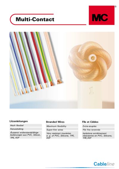 Multi-Contact Multistrand Wire Catalog - cover page