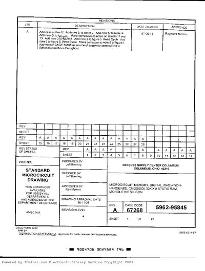 Honeywell 67268 Datasheet - cover page