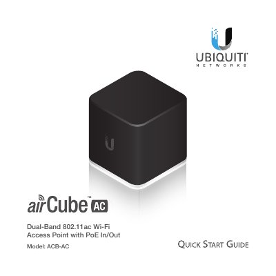 Ubiquiti airCube AC Access Point ACB-AC Quick Start Guide - cover page