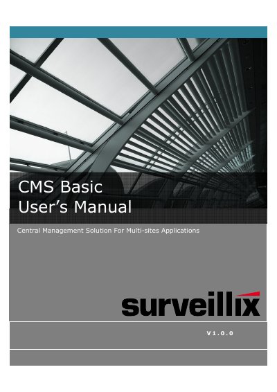 CMS Basic Central Management Solution User Manual - cover page