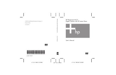 HP Photosmart M415 Digital Camera User Manual - cover page