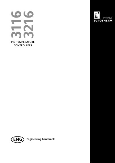 Eurotherm 3116 and 3216 PID Temperature Controllers Engineering Handbook cover
