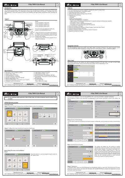 FrSky TWIN X Lite Transmitter User Manual - cover page
