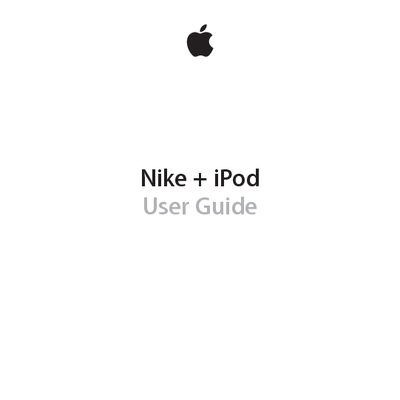 Apple Nike+ iPod User Guide - cover page
