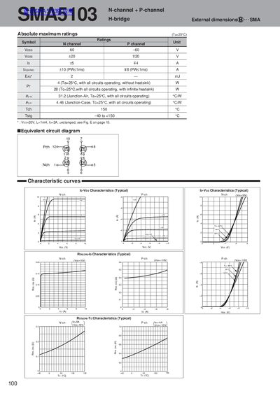 SMA5103 N-channel P-channel H-bridge Datasheet - cover page