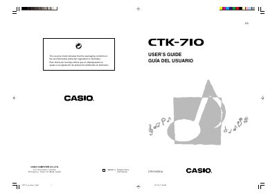 Casio CTK-710 Electronic Keyboard User's Guide