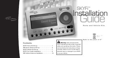 Delphi SKYFi Home and Vehicle Kits Installation Guide - cover page