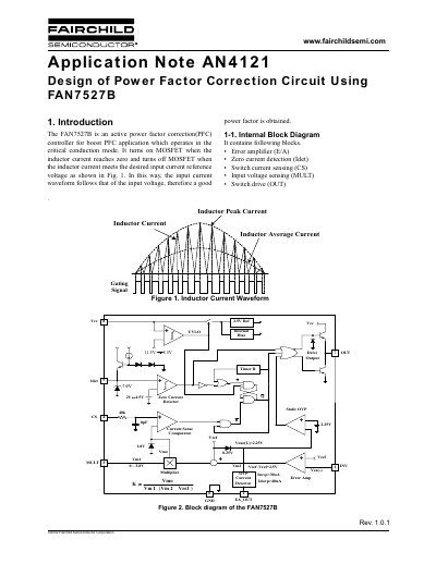 Fairchild Semiconductor FAN7527B Application Note AN4121