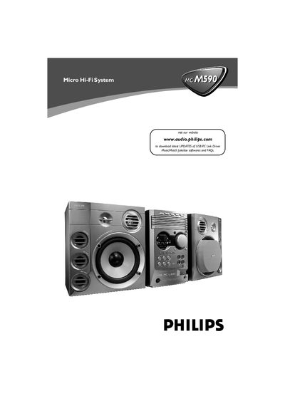 Philips M590/21 Micro Hi-Fi System User Manual