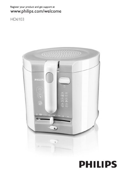 Philips HD6103 Deep Fryer User Manual - cover page
