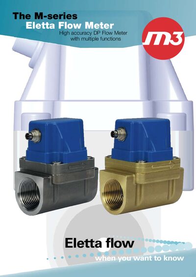 Eletta M-series Flow Meter Product Leaflet - cover page