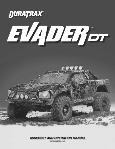 Duratrax Evader DT Assembly and Operation Manual - cover page