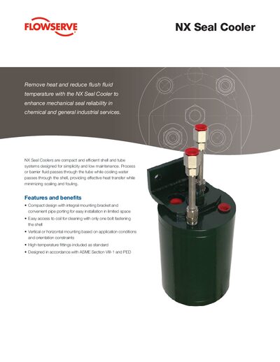 Flowserve NX Seal Cooler Datasheet - cover page