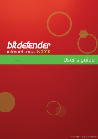 BitDefender Internet Security 2010 User Manual - cover page