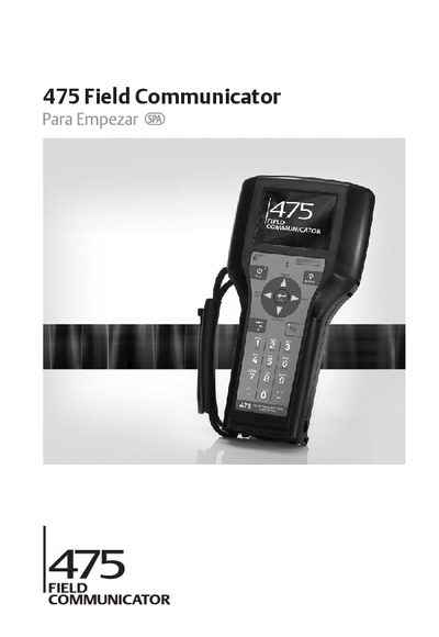 Emerson Field Communicator 475 User Guide