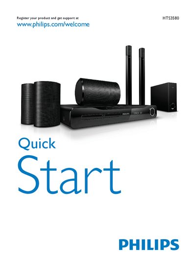 Philips HTS3580 Home Theater User Manual - cover page