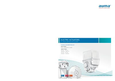 AUMA ED 25–ED 50 Electric Actuator Technical Documentation - cover page