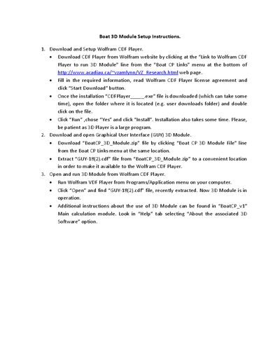 Boat GUY-18(2) 3D Module User Manual - cover page