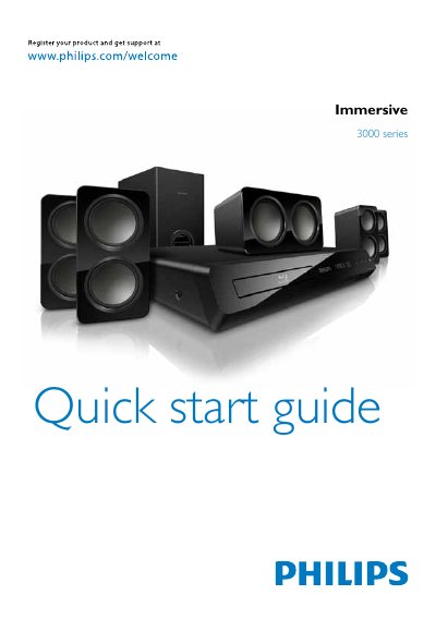 Philips 3000 Series Home Theater User Manual - cover page
