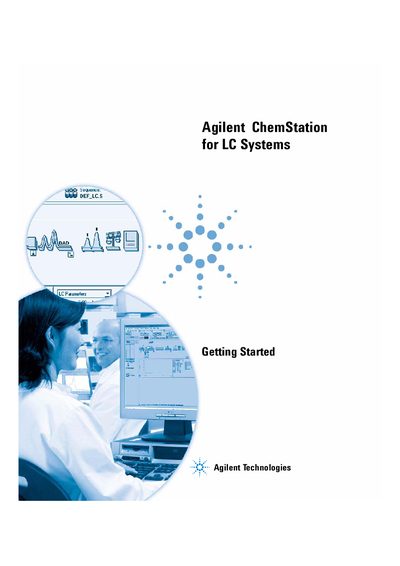 Agilent ChemStation Getting Started Rev B.01.01 - cover page