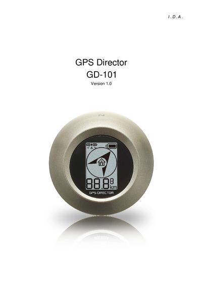 GPS GD-101 User Manual - cover page
