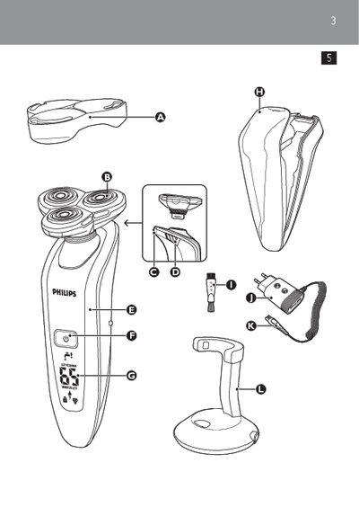 Philips RQ1090, RQ1062, RQ1060, RQ1052, RQ1050 Shaver User Guide - cover page